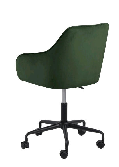 DREHSTUHL Samt Schwarz, Dunkelgrün  - Dunkelgrün/Schwarz, Trend, Kunststoff/Textil (59/92/58,5cm)