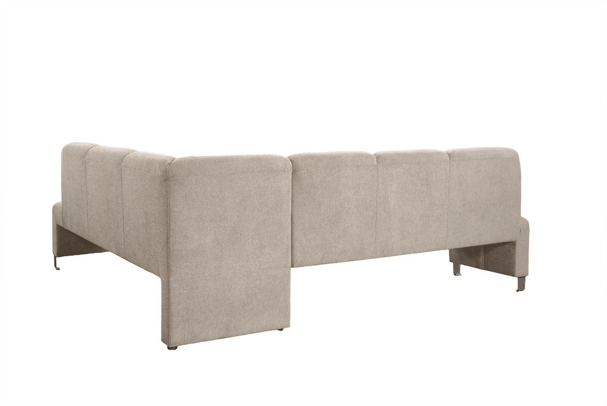 KLUPA KUTNA  taupe  drvo, tekstil, drvni materijal      - srebrne boje/taupe, Moderno, drvni materijal/drvo (263/198cm) - Livetastic