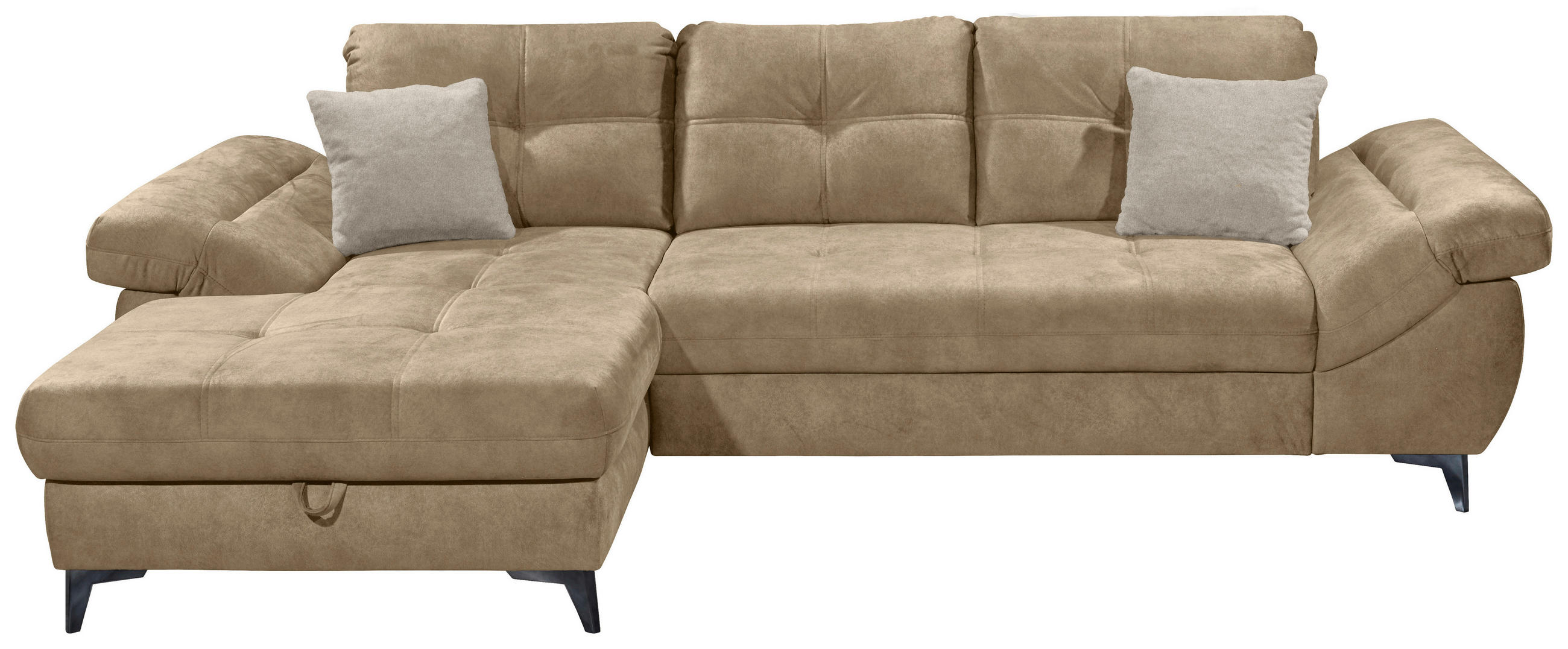KUTNA GARNITURA tekstil  krem   - srebrne boje/krem, Konvencionalno, tekstil/plastika (170/288cm) - MID.YOU