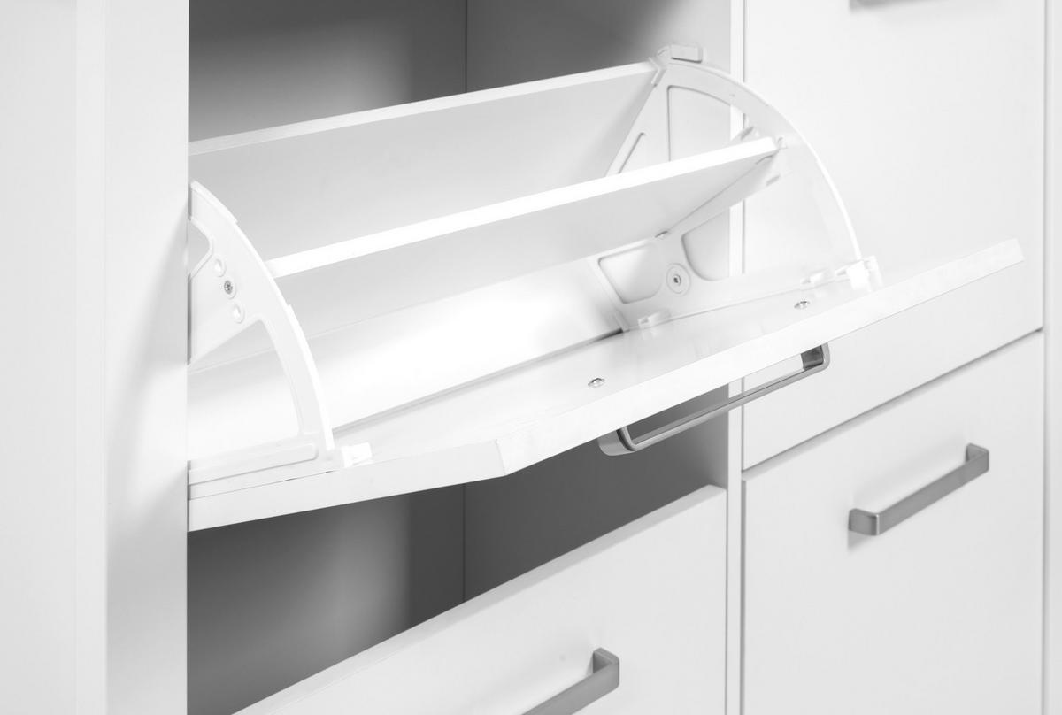 ORMARIĆ ZA OBUĆU  bijela  drvni materijal     - bijela/hrast Artisan, Romantično / ladanjski, drvni materijal (113/109/30cm)