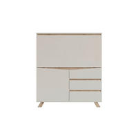 SEKRETÄR  Kabeldurchlass, Stauraum  - Kaschmir/Eiche Artisan, MODERN, Holzwerkstoff (120/127/38cm) - MID.YOU