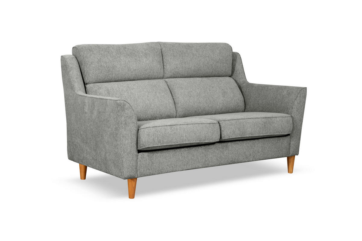 2-SITZER-SOFA NORDIC in Grau  - Grau, Design, Textil (144/96/88cm) - Livetastic