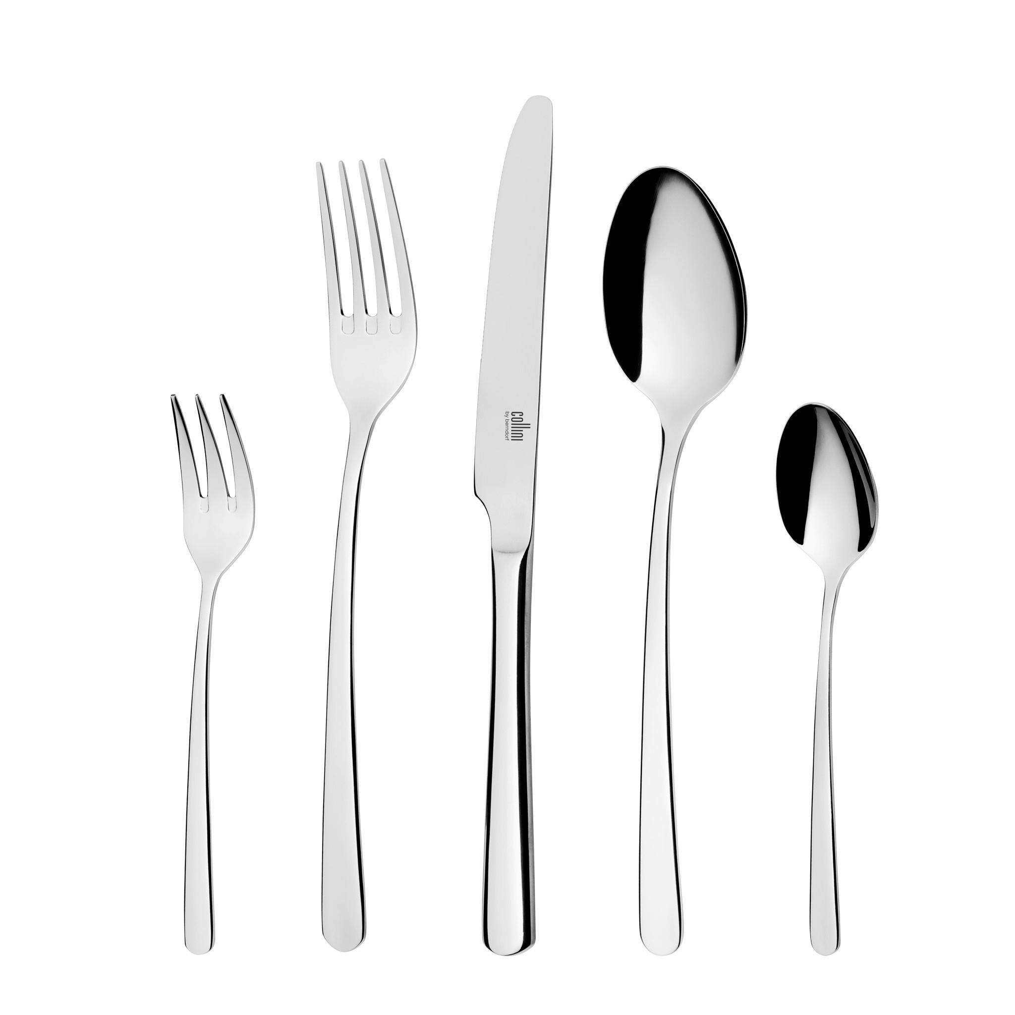 BESTECKSET Collini by Berndorf 60-teilig Chrom-Nickel-Molybdän Stahl  - Silberfarben, Basics, Metall - Berndorf