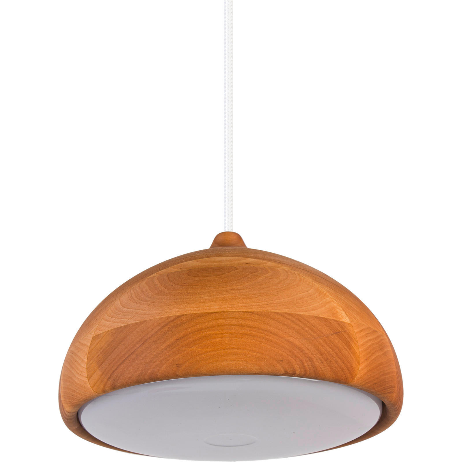 HÄNGELEUCHTE Acorn 22,5/90-140 cm   - Erlefarben/Weiß, Natur, Holz (22,5/90-140cm)