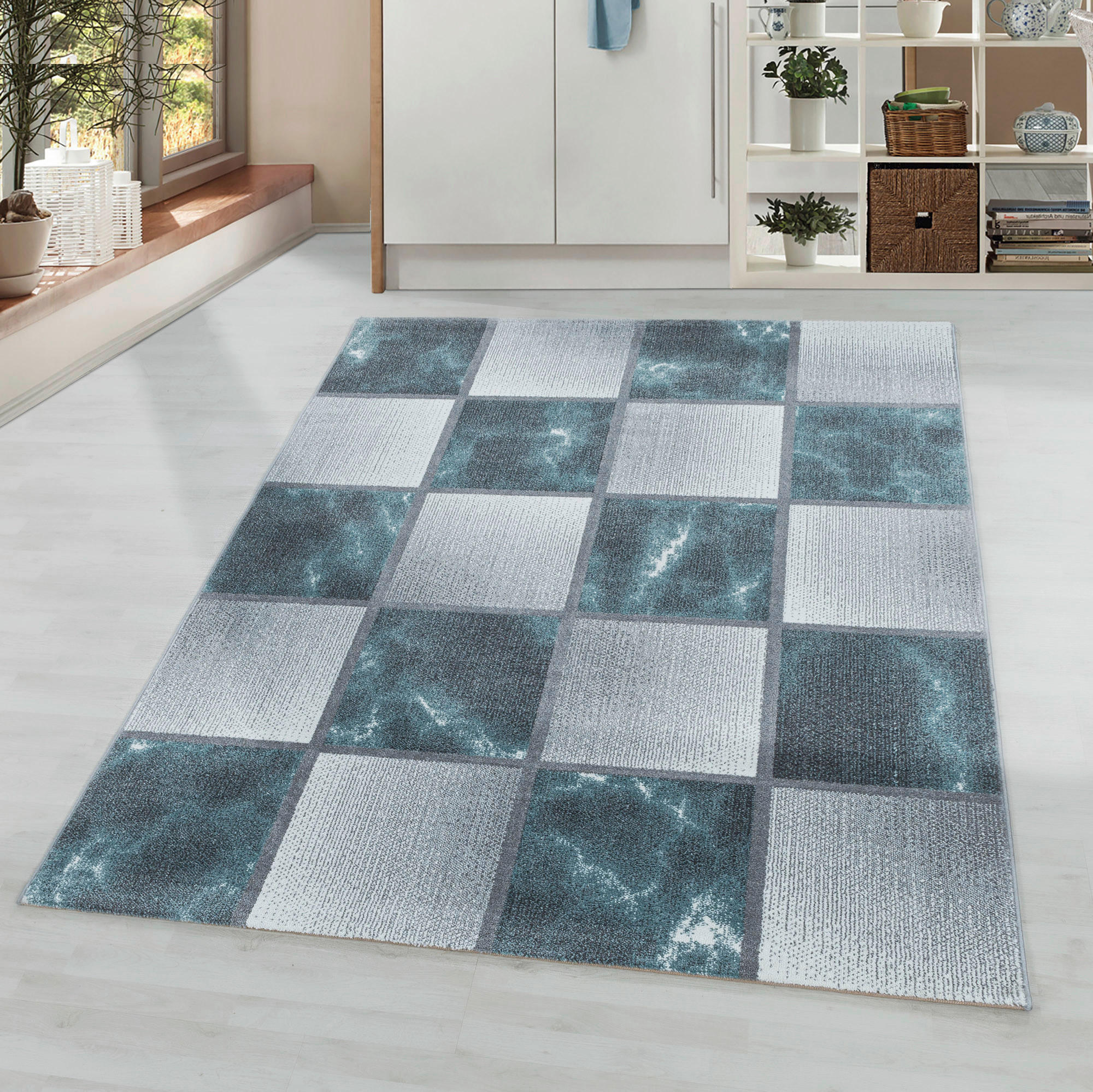 WEBTEPPICH 140/200 cm Ottawa 4201 blau Blau  - Blau, Design, Textil (140/200cm)