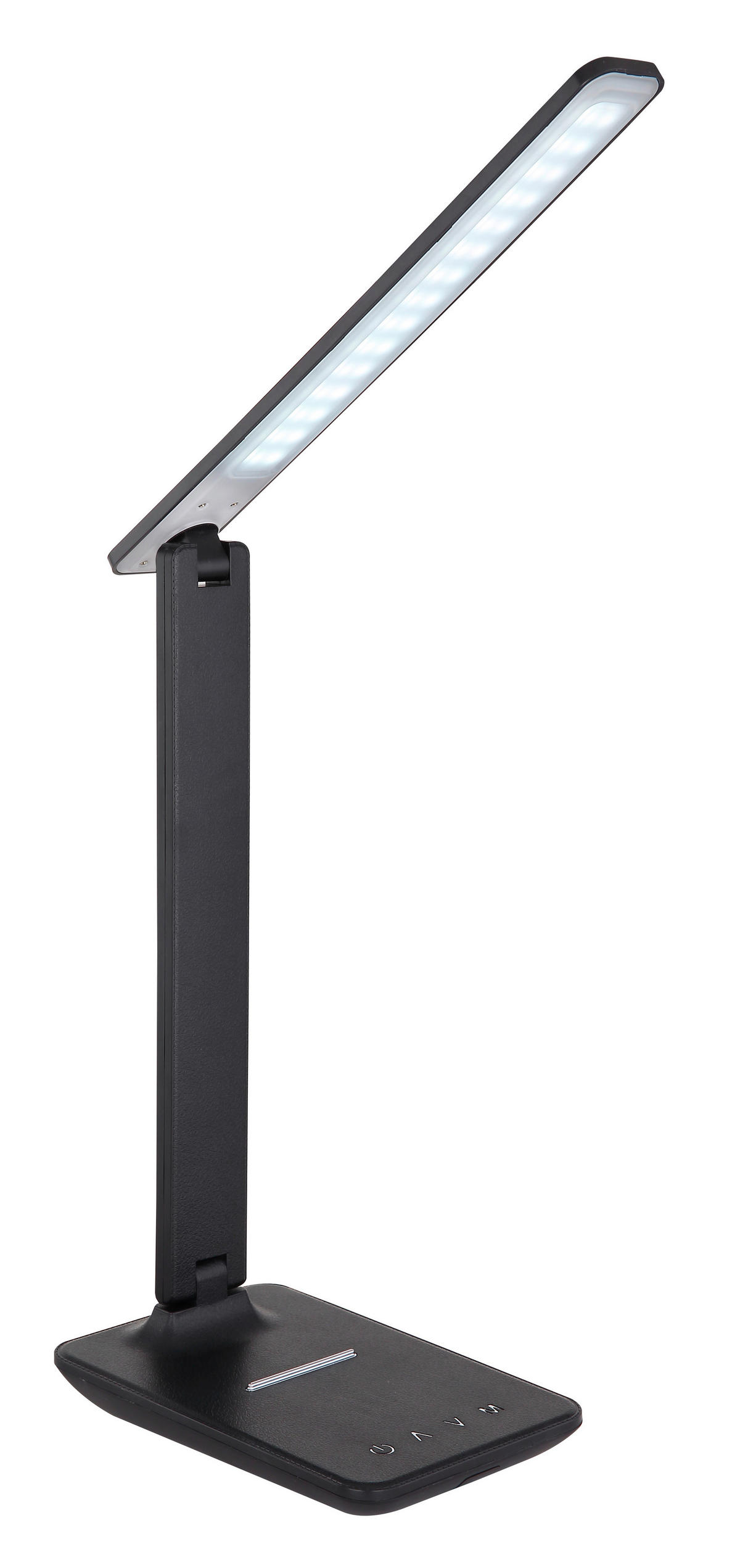 STOLNÍ LED LAMPA, dotykový stmívač, 42/11,5/56,5 cm - černá/opál, Design, plast (42/11,5/56,5cm) - Globo