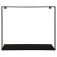 WANDREGAL 45/40/10 cm  - Schwarz, Trend, Metall (45/40/10cm) - Landscape