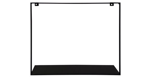 WANDREGAL 45/40/10 cm  - Schwarz, Trend, Metall (45/40/10cm) - Landscape