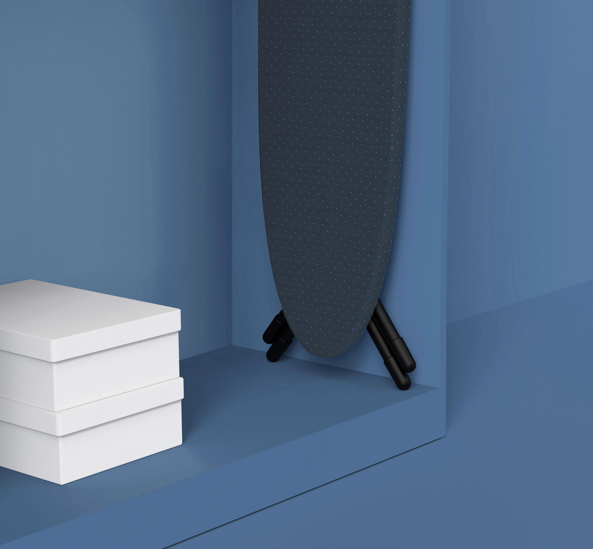 LIKALNA DESKA - temno modra, Basics, tekstil (38/136/8,5cm) - Joseph Joseph