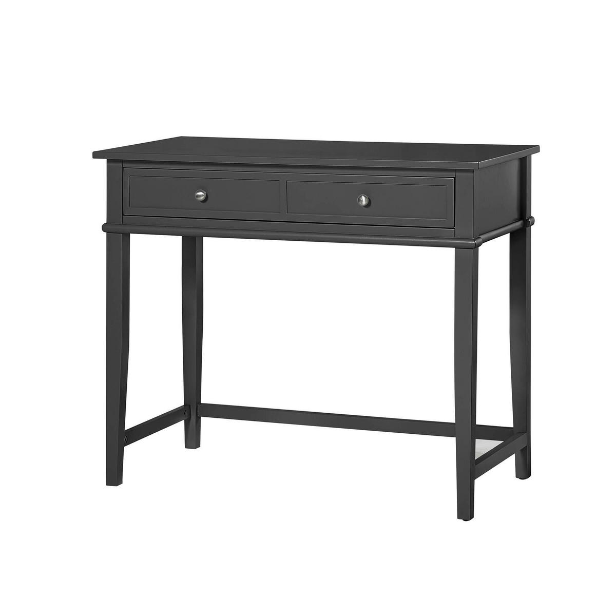 SCHREIBTISCH  in Schwarz  - Silberfarben/Schwarz, Design, Holzwerkstoff/Metall (89/75/45cm) - MID.YOU