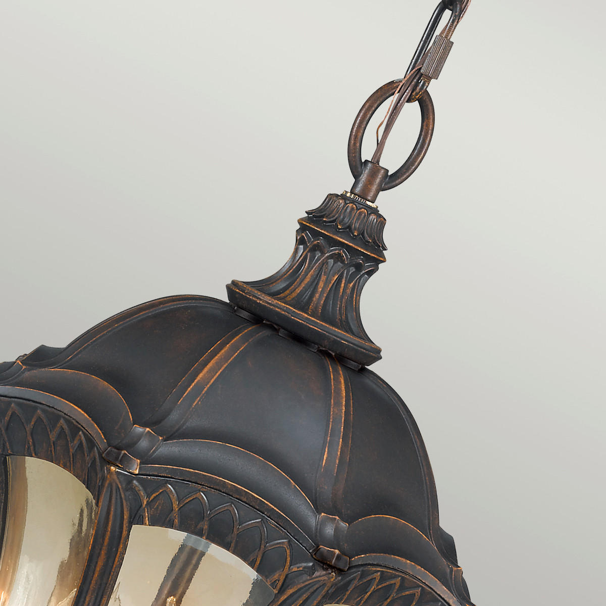 ZUNANJA VISEČA SVETILKA  Elstead Baton Rouge      33/78.5 cm       - temno rjava, Konvencionalno, kovina/steklo (33/78.5cm) - Elstead Lighting