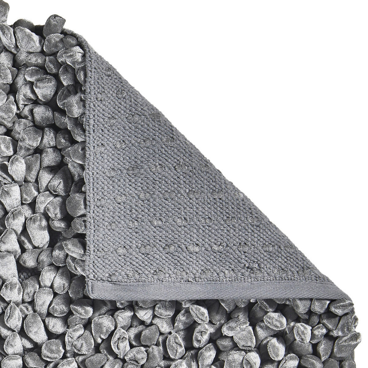 BADEMATTE ROCCA Grau 60/100 cm  - Grau, Basics, Textil (60/100cm) - Aquanova