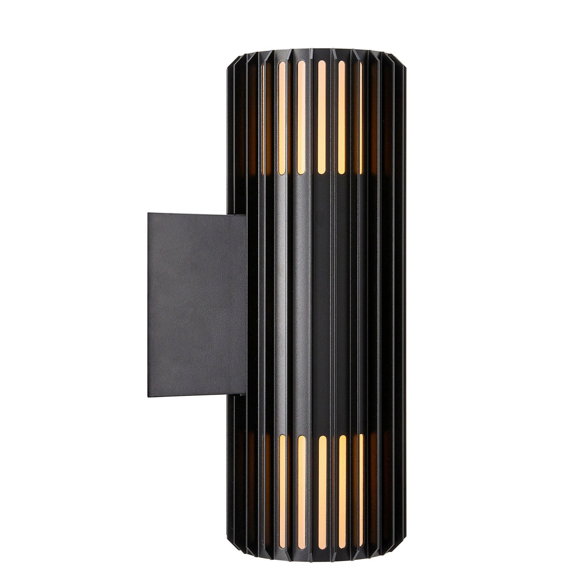 AUßENWANDLEUCHTE 12,4/33,7 cm   - Schwarz, Trend, Metall (12,4/33,7cm) - Nordlux