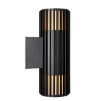 AUßENWANDLEUCHTE 12,4/33,7 cm   - Schwarz, Trend, Metall (12,4/33,7cm) - Nordlux