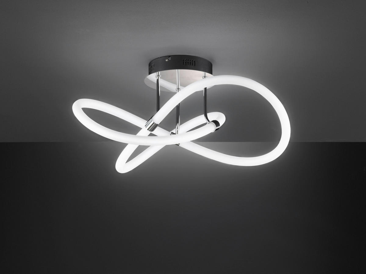 LED-DECKENLEUCHTE 57,5/57,5/30 cm   - Chromfarben, Basics, Kunststoff/Metall (57,5/57,5/30cm)