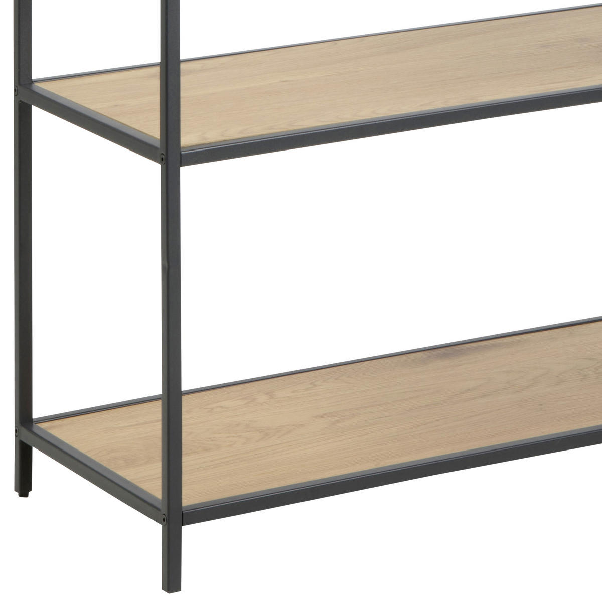 REGAL Eichefarben  - Eichefarben/Schwarz, Trend, Holzwerkstoff/Metall (77/185/35cm) - MID.YOU