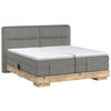 BOXSPRINGBETT 180/200 cm  in Eichefarben, Taupe  - Taupe/Eichefarben, Natur, Holz/Holzwerkstoff (180/200cm) - Valnatura
