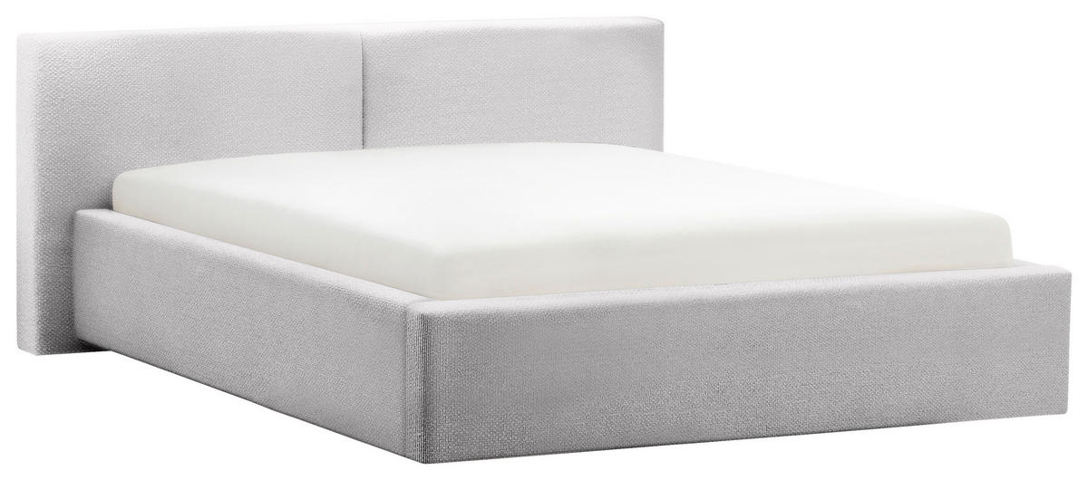 POLSTERBETT 140/200 cm  in Hellgrau  - Hellgrau, Basics, Textil (140/200cm) - Boxxx
