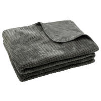 DECKE Zigzag 150/200 cm  - Anthrazit, Basics, Textil (150/200cm) - Novel