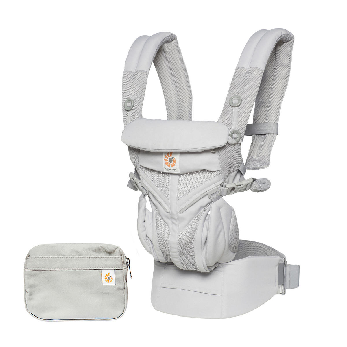 KENGUR NOSILJKA  OMNI 360 COOL AIR  - svetlosiva, Osnovno, tekstil (1,00kg) - Ergo Baby