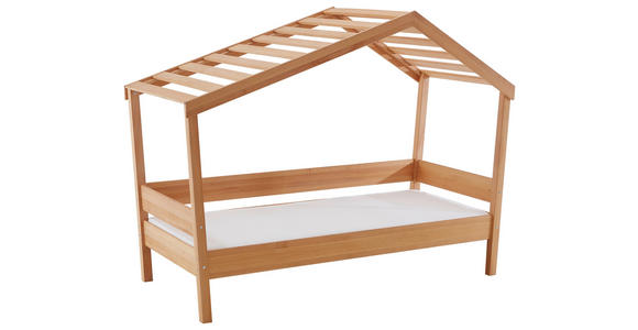 BETT 90/200 cm  in Buchefarben  - Buchefarben, KONVENTIONELL, Holz (90/200cm) - Carryhome