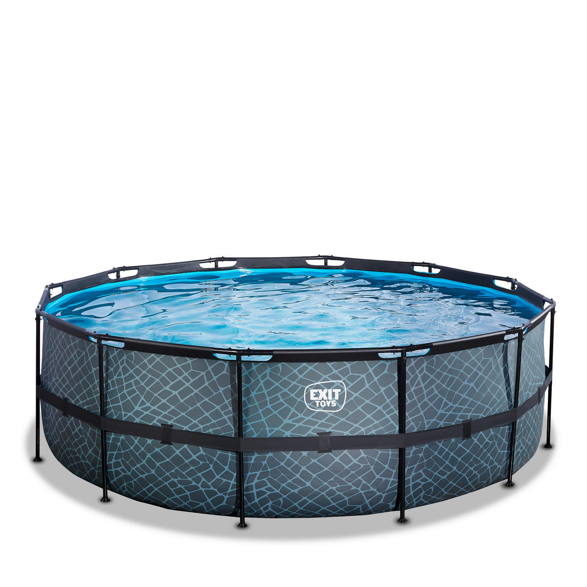 POOL SET 427/122 cm  - grå, Klassisk, plast (427/122cm) - EXIT Toys