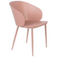 STUHL Rosa  - Rosa, KONVENTIONELL, Kunststoff/Metall (57/81/53,5cm) - Livetastic