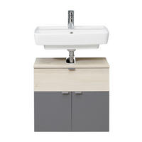 DONJI ELEMENT UGRADNOG LAVABOA  siva, boja pinije  siva, boja pinije  - tamnosiva/siva, Moderno, metal/pločasti materijal (60/52,9/33cm) - Xora