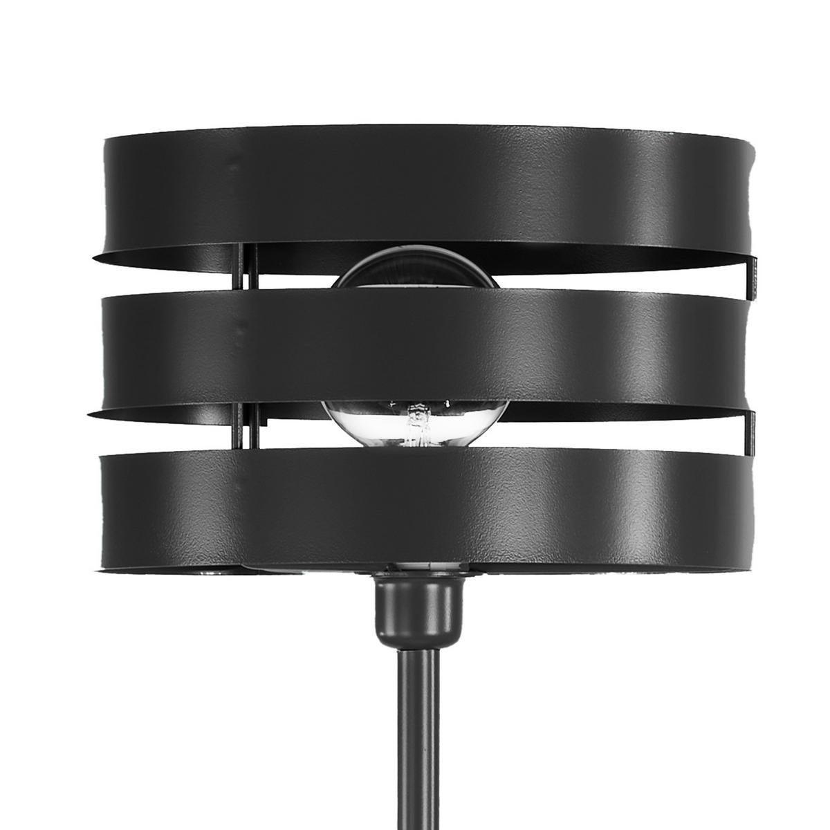 STEHLEUCHTE 30/170 cm    - Schwarz, Design, Metall (30/170cm)