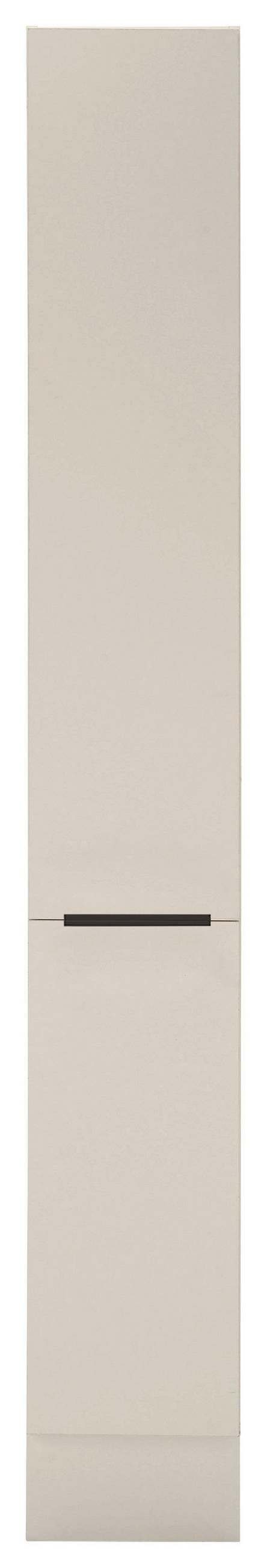 GESCHIRRSCHRANK 30/211/57 cm  in Kaschmir  - Kaschmir/Schwarz, Basics, Holzwerkstoff/Metall (30/211/57cm) - Xora