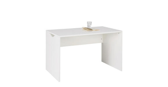 SCHREIBTISCH Weiß - Weiß, Design, Holzwerkstoff (120/72/67cm) - Cantus