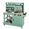 MATSCHKÜCHE EXPLORER Metall, Holz Pastellgrün  - Pastellgrün, Basics, Holz/Metall (102/40/105cm) - MUDDY BUDDY