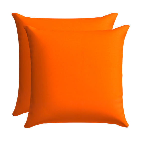 ZIERKISSENSET in Orange Uni 48/48 cm  - Orange, Basics, Textil (48/48cm)