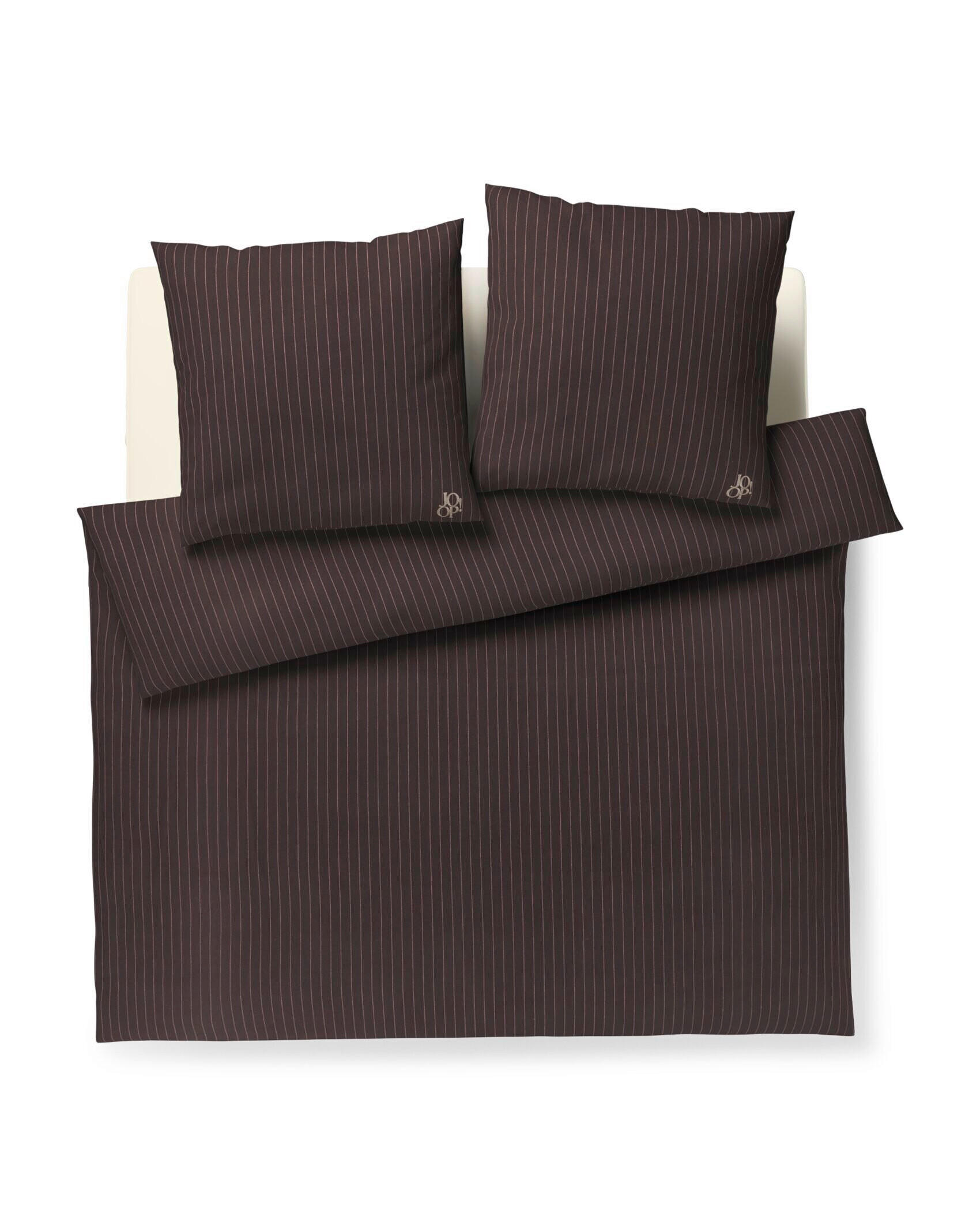BETTWÄSCHE 3-teilig JOOP! SOFT STRIPES Jersey 200/200 cm  - Braun, Basics, Textil (200/200cm) - Joop!