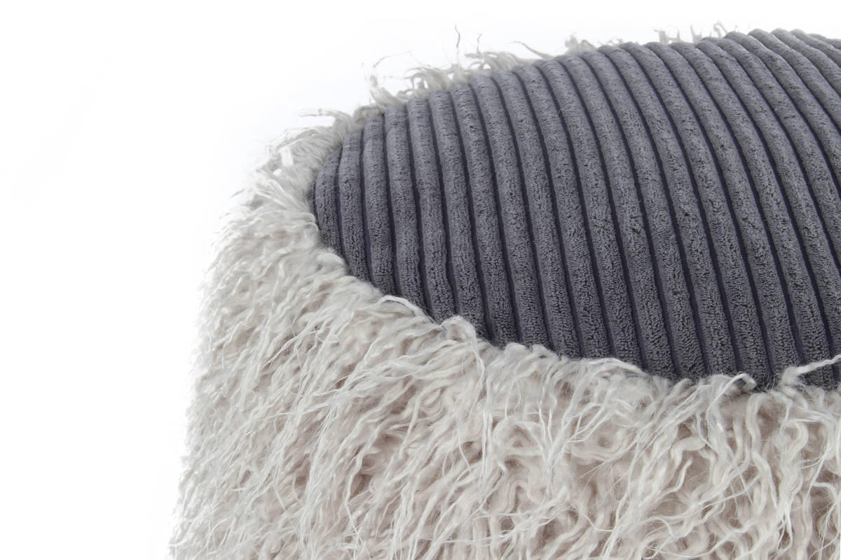 POUF in Hellgrau Kunststoff  - Hellgrau, Basics, Kunststoff (45/38/45cm) - Kayoom