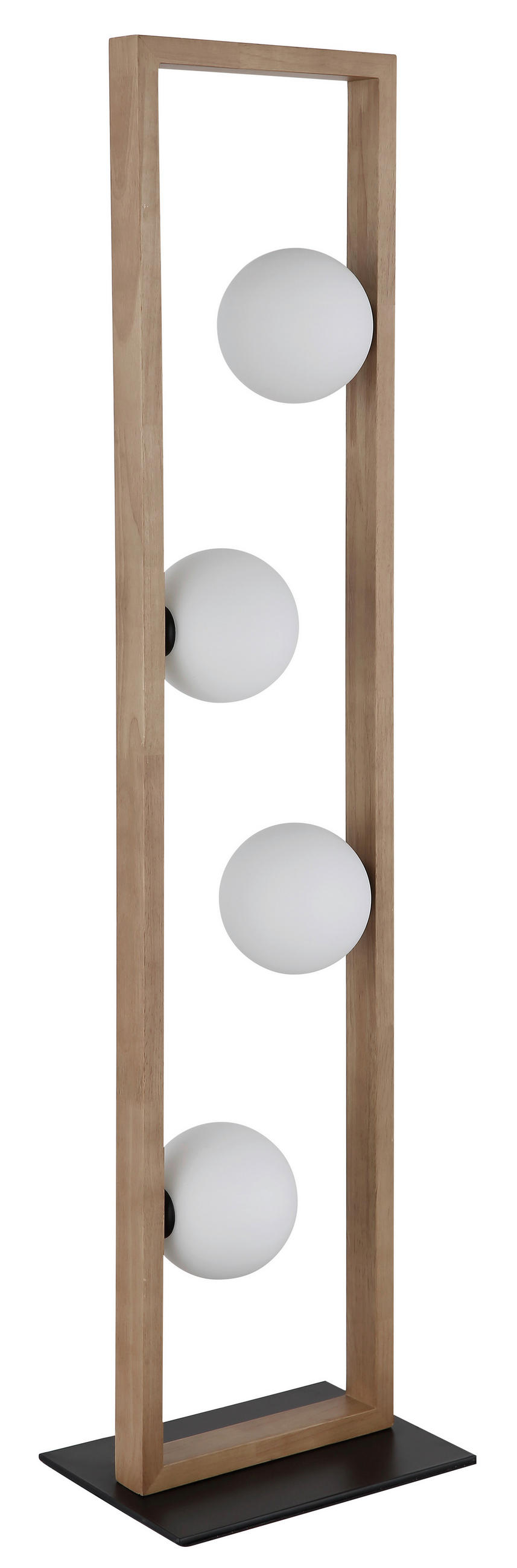 GOLVLAMPA NANDA 28/20/110 cm    - vit/brun, Natur, metall/glas (28/20/110cm) - Globo