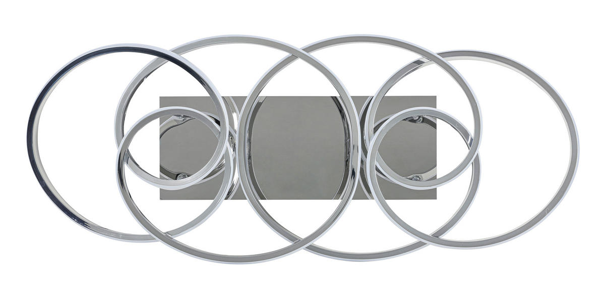 DECKENLEUCHTE 70/40/25 cm  - Chromfarben, Trend, Kunststoff/Metall (70/40/25cm) - Collett's Monde