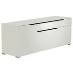 LOWBOARD  in 160/58/45 cm  - Schwarz/Weiß, Design, Glas/Holzwerkstoff (160/58/45cm) - Moderano