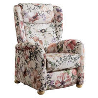 OHRENSESSEL Flachgewebe Multicolor, Beige  - Eichefarben/Beige, Natur, Holz/Textil (85/115/84cm) - Cantus