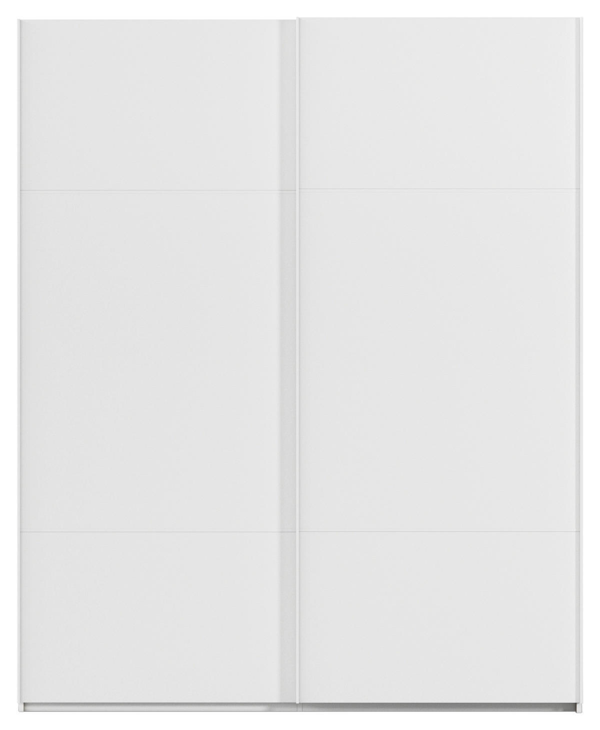SCHWEBETÜRENSCHRANK 201/223/68 cm 2-türig Weiß  - Weiß, KONVENTIONELL, Holzwerkstoff/Metall (201/223/68cm) - Novel