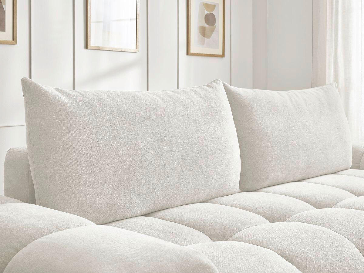 SCHLAFSOFA EVEREST  mit Rücken echt, Armteil links, Armteil rechts Struktur Weiß  - Schwarz/Weiß, MODERN, Kunststoff/Textil (278/90/115cm)