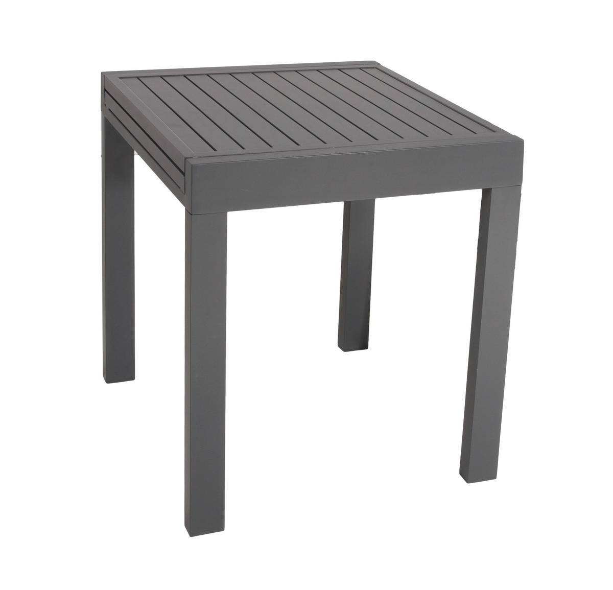 GARTENSET 3-teilig  - Dunkelgrau/Schwarz, Basics, Kunststoff/Metall (56,5/89/61cm) - Gardenson