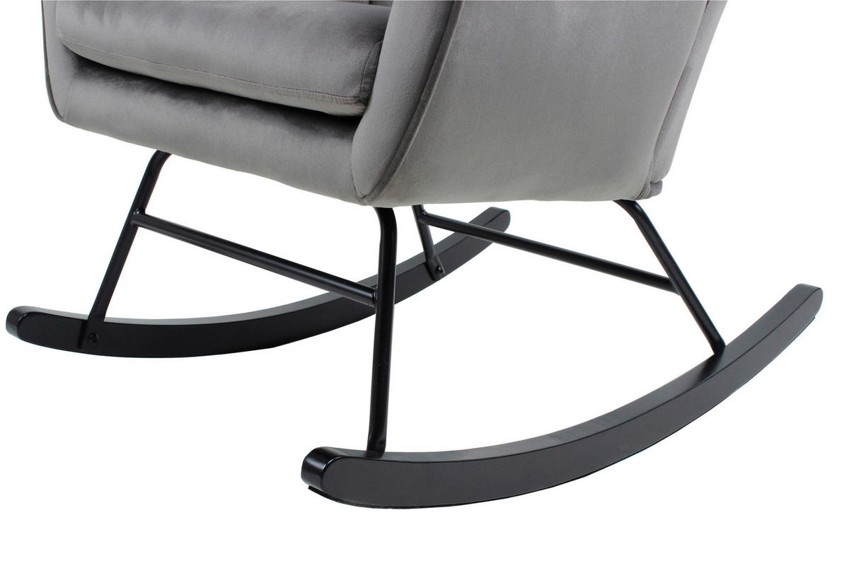GUNGSTOL i grå  - grå, Design, metall/trä (68/97/88cm) - Kayoom