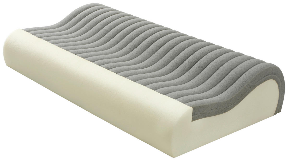 NACKENSTÜTZKISSEN 50/70 cm  - Weiss, Basics, Textil (50/70cm) - Billerbeck