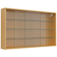 VITRINA VISEĆA 100/60/15 cm   - hrast medunac/prozirno, Design, staklo/drvni materijal (100/60/15cm) - MID.YOU