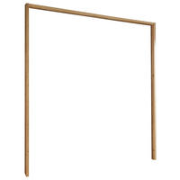 PASSEPARTOUTRAHMEN 206/240/12 cm   - Eiche Bianco, Modern, Holzwerkstoff (206/240/12cm) - Novel