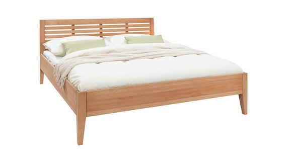 BETT 160/200 cm in Buchefarben - Buchefarben, Natur, Holz (160/200cm) - Linea Natura
