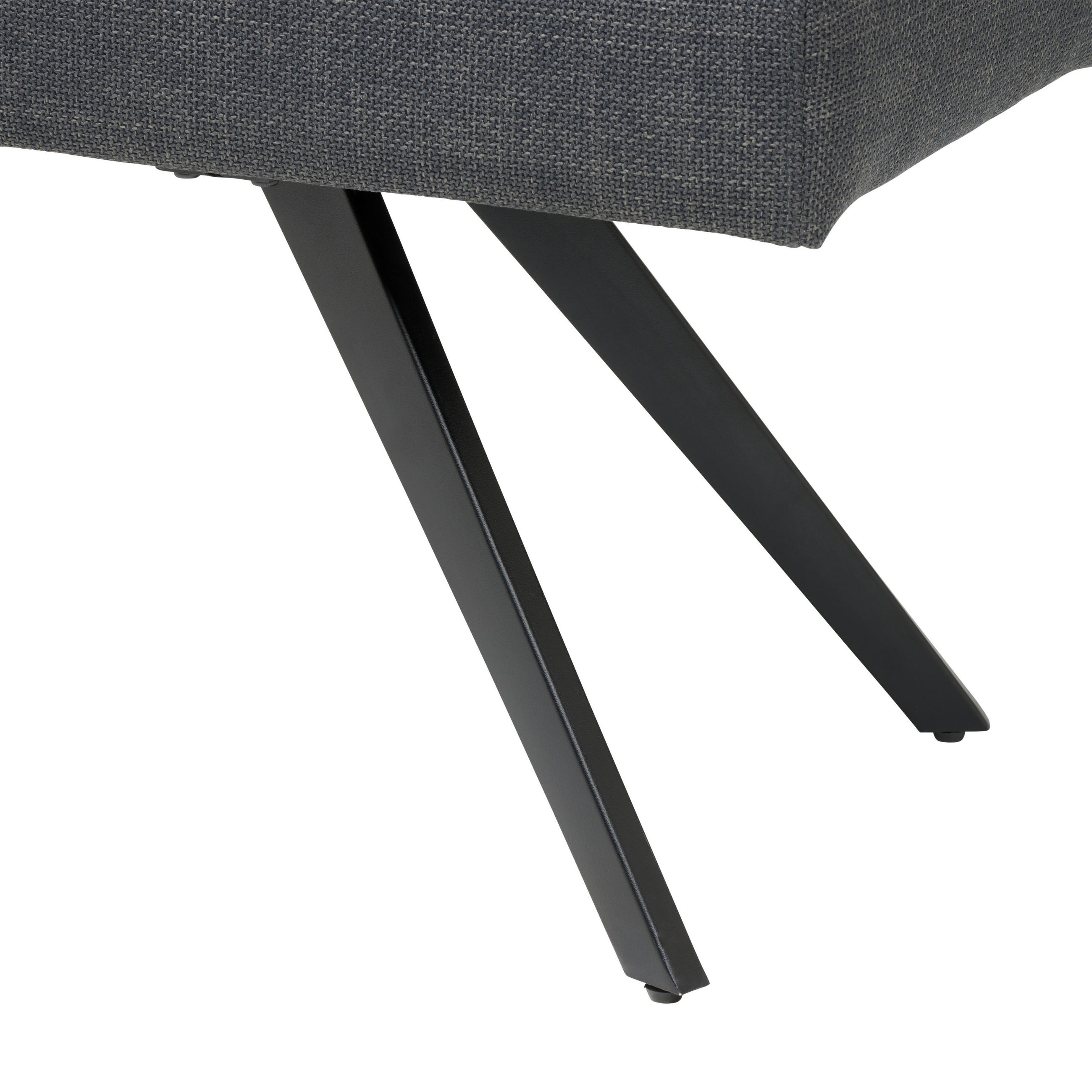 SITZBANK métal, textile gris foncé  - noir/gris foncé, Konventionell, métal/textile (140/49/47cm) - MID.YOU
