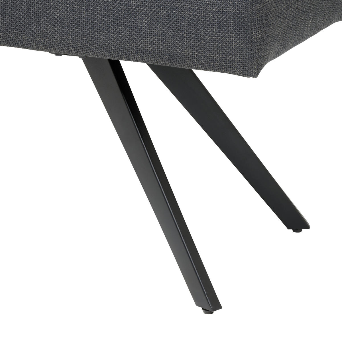 SITZBANK métal, textile gris foncé  - noir/gris foncé, Konventionell, métal/textile (140/49/47cm) - MID.YOU