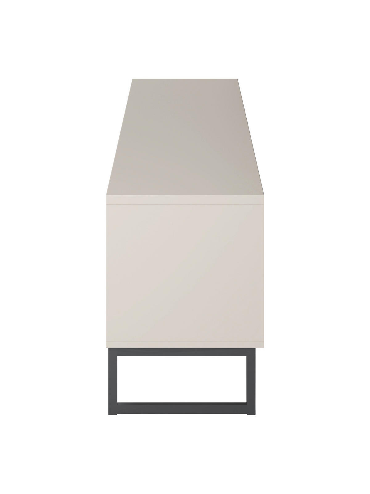 LOWBOARD Alto 208,5/50,9/36,5 cm  stehend  - Kaschmir/Schwarz, Design, Holzwerkstoff/Metall (208,5/50,9/36,5cm) - MID.YOU